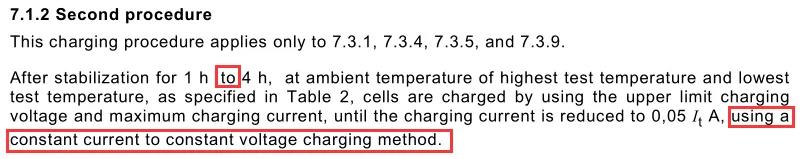 電池IEC62133標準